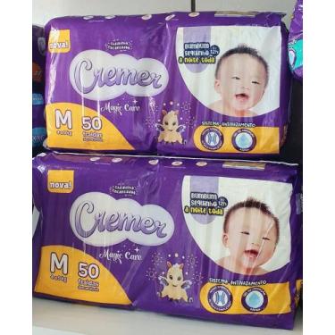 Imagem de Fralda cremer kit 2 pacote 100 fraldas