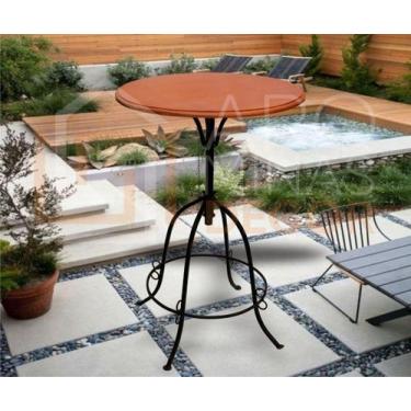 Imagem de Mesa Bistrô Altura Regulável Madeira de Lei Para Lanchonete e Bar - Pr