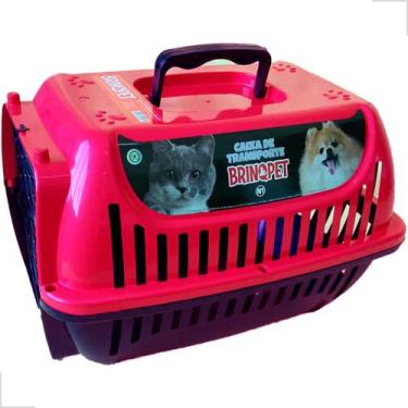 Imagem de Caixa Transporte de Cachorro, Gato e Coelho Com Trava Unica N2 Brinqpe