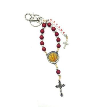 Imagem de Chaveiro Personalizado Com 1 Nome - Cor Vermelho - São Bento - Ateliê 