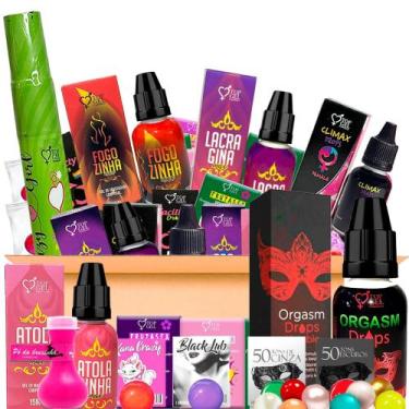 Imagem de Kit 46 Produtos Funcional Uso Pessoal Ou Revenda Sex Shop - Top Gel 