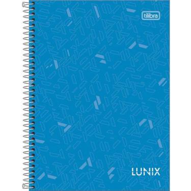 Imagem de Caderno Espiral Colegial Lunix 10 Matérias 160 Folhas Capa Dura Tilibr