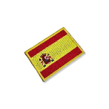 Imagem de BP0084-011 Bandeira Espanha Patch Bordado 5,7x3,8cm - BR44