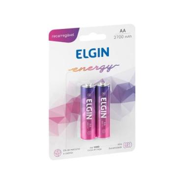 Imagem de Pilha Recarregável AA ELE000000082174 Elgin - 1,2V 2700mAh 2 Unidades,