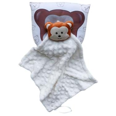 Imagem de Kit Naninha Para Bebe + Travesseirinho Anatomico  Apoio De Cabeça - So