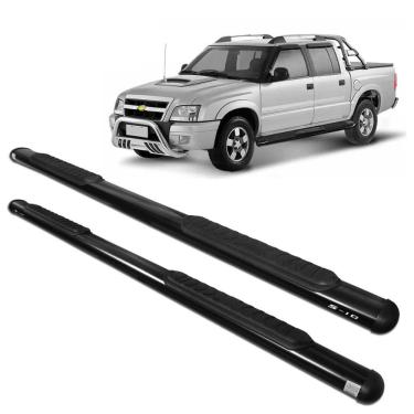 Imagem de Estribo Lateral S10 CD 1995 a 2011 Oblongo Oval Preto