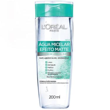 Imagem de Água Micelar Loreal Paris Efeito Mate 5 em 1 200ml