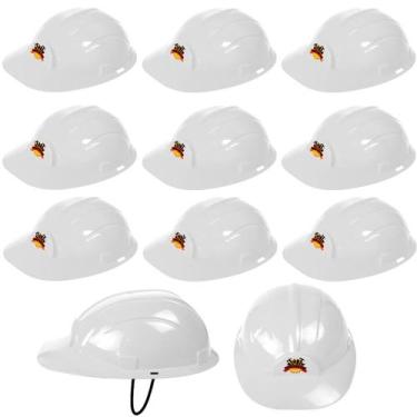 Imagem de 15 Chapéu Construção Capacete Fantasia de Engenheiro Branco - Toy Mast