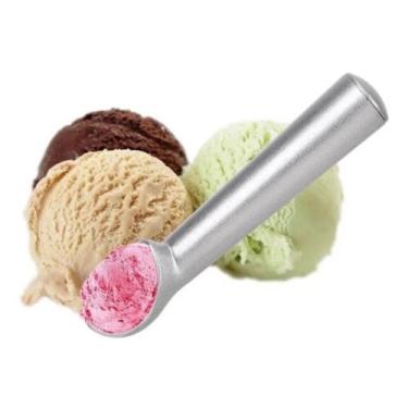 Imagem de Colher / concha pegador de sorvete de metal 18cm para cozinha - wellmi