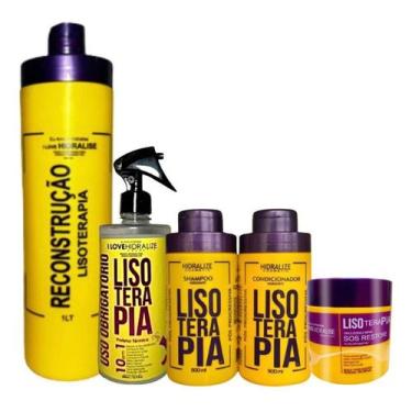 Imagem de Kit Tratamento 5 Em 1 Lisoterapia Linha Completa - Hidralise