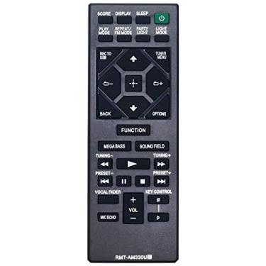Imagem de RMT-AM330U RMTAM330U Substituir controle remoto compatível com Sony Home Audio System MHC-V13 MHC-M20 MHC-V21 MHC-V71 MHC-V90W MHC-V77W SHAKE-X10 SHAKE-X30 MHC-V50 MHCV13 MHCM20 MHCV21 MHCV21 MHCVCV21