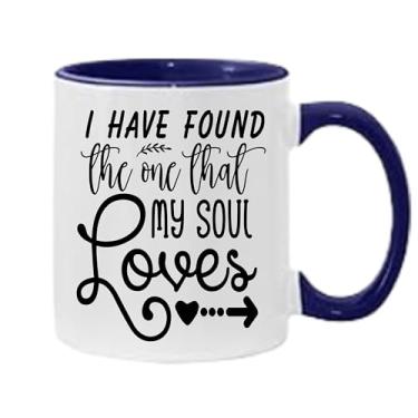 Imagem de Caneca de café I Have Found The One That My Soul Loves, presente para namorado e namorada, ideia de presente de dia dos namorados, presente para marido e esposa, ideia de presente de aniversário do
