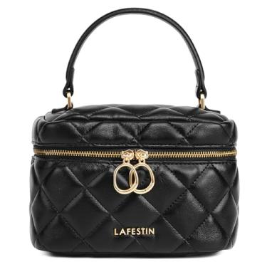 Imagem de LA FESTIN Bolsa pequena de couro para mulheres: bolsas de ombro pretas bolsa transversal, Preto