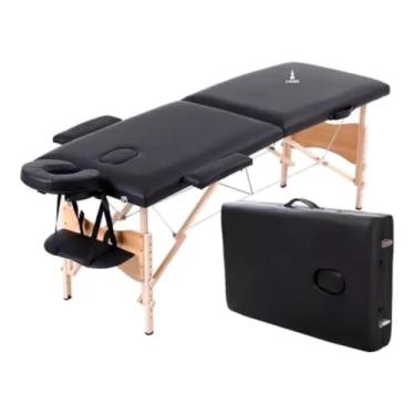 Imagem de Maca Portátil Lorben Dobrável Estética Madeira Regulável