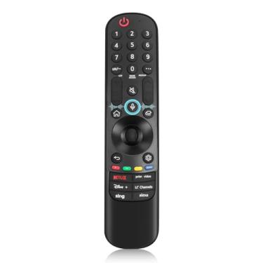 Imagem de Substituição de controle remoto Voice Magic TV compatível com LG Magic Remote MR23GN com ponteiro e função de voz para Smart TVs LG UHD OLED QNED NanoCell MiniLED C1 C2 C3 4K 8K