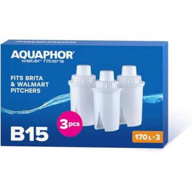 Imagem de AQUAPHOR Cartucho de filtro de água B15 I 3 cartuchos I filtra calcário e cloro e metais pesados I AQUALEN Technology I Para melhor comida e bebida I Protege eletrodomésticos de cozinha I 45 galões
