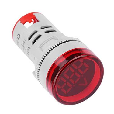 Imagem de Luz Indicadora de Tensão CA Digital LED Redonda ST16V - Display de Tensão de 220V para Equipamentos Elétricos, Medidor de Tensão Redondo, Monitor de Tensão LED de Alta Precisão