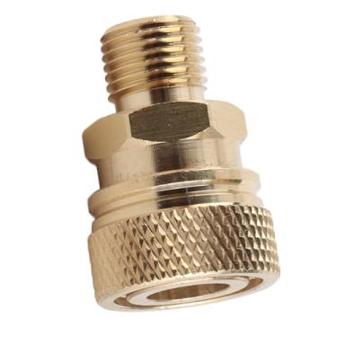 Imagem de Conector fêmea de conexão rápida, conector de bomba de cobre 40 mpa de 8 mm, encaixe de tubo de latão, acessórios de juntas adaptadoras suprimentos de mergulho para rosca macho rosca interna Npt de