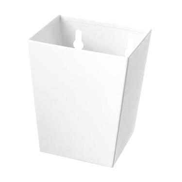 Imagem de Jumiok Tampa de garrafa branca montada na parede balde de refrigerante de cerveja aço inoxidável com orifícios de drenagem