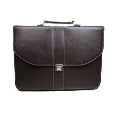 Imagem de Maleta Pasta Executiva Masculina Notebook Case Professor Advogado Religiosos (Marrom)