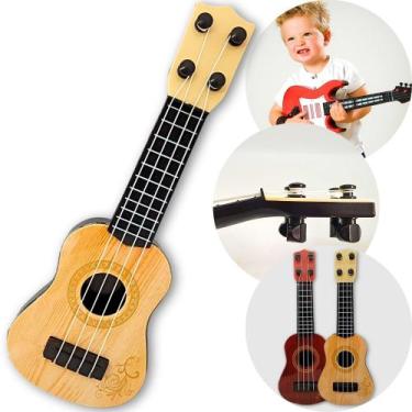 Imagem de Mini Violão Cavaquinho Musical Brinquedo Infantil Crianças - PopStar