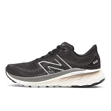 Imagem de New Balance Fresh Foam X 860 V13 feminino, Preto/Branco/Castlerock, 7 Narrow