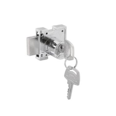 Imagem de Fechadura Vidro Blindex Mini Bater 2193L Cilindro Redondo - Arouca