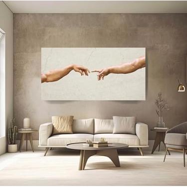 Imagem de Quadros Decorativos para Quarto Sala Arte Renascentista Grande Escritório Hall (90x60)