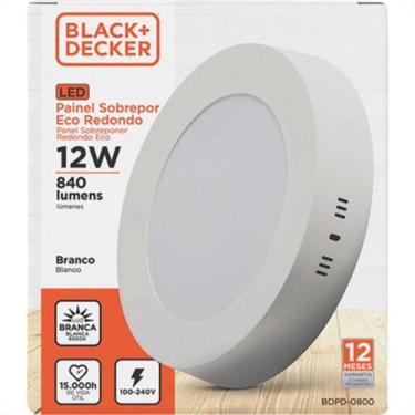 Imagem de Luminaria Led Sob Red 12W 6500K 16Cm B_D Eco - BLACK & DECKER