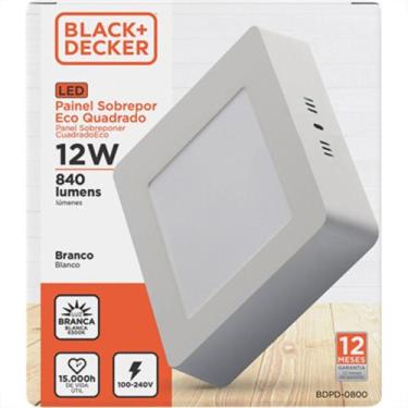 Imagem de Luminaria Led Sob Quad 12W 6500K 16Cm B_D Eco - BLACK & DECKER