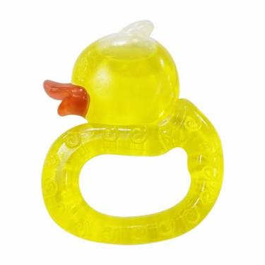 Imagem de Mordedor Para Bebê de Água Patinho Infantil Alivia Dor Massageador de 