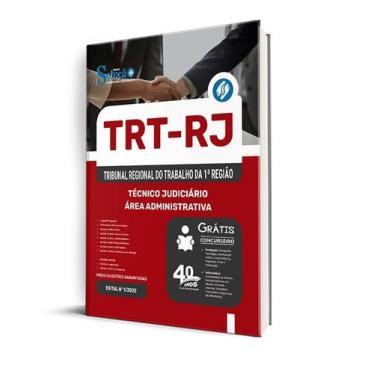 Imagem de Apostila TRT-RJ  - Técnico Judiciário - Área Administrativa - Editora 