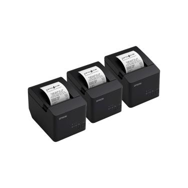 Imagem de Kit Epson 03 Impressoras Térmicas Tm-T20X-II USB e Serial