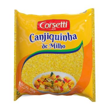 Imagem de Canjiquinha De Milho Corsetti 500G, Quirera De Grãos De Milho, Amarelo