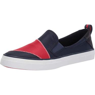 Imagem de Sperry Tênis feminino Crest Twin Gore Bionic, Azul-marinho/vermelho, 6