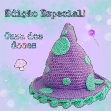 Imagem de Chapéu Bucket Cogumelo Psicodelia Em Crochê - Atelier Chapeuzinho de B