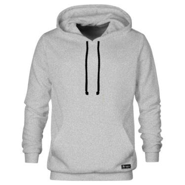 Imagem de Blusão Moletom Canguru Masculino e Feminino Liso Básico com Capuz e Bo