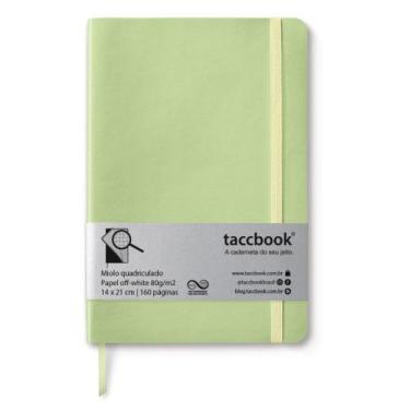Imagem de Caderno Quadriculado taccbook Verde (pastel) 14x21 Flex