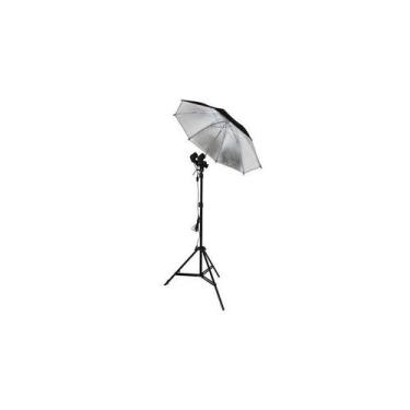 Imagem de Kit Sombrinha Refletora + Soquete E27 Duplo  Foto Iluminaçao - Leco Sh