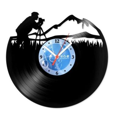 Imagem de Relógio De Parede Disco Vinil Profissões - Fotógrafo - VPR-054 - Moder