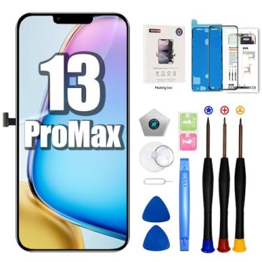 Imagem de EFAITHFIX Tela de substituição para iPhone 13 Pro Max 6,7 polegadas LCD 3D Touch Display Full HD Digitalizador Frame Assembly (A2484 A2641 A2643 A2644 A2645) com ferramentas de reparo protetor de tela