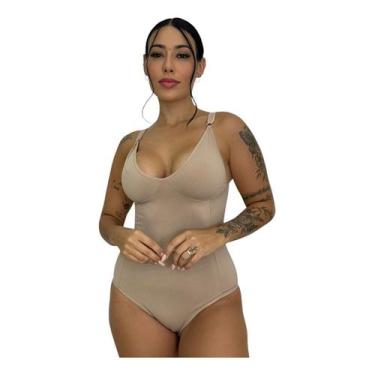 Imagem de Body Feminino Modelador Segunda Pele Alça Reforçada Com Compressão Sup