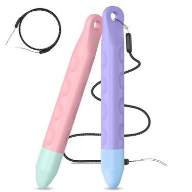 Imagem de Canetas Stylus adequadas para crianças para telas sensíveis ao toque – pacote com 2 canetas Stylus para iPad, tablet Fire, todos os tablets AMZ Fire Kids e Kids Pro, tablets Sufface, tablets Samsung e
