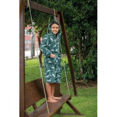 Imagem de Roupão Infantil Microfibra Felpudo Com Capuz - Meninos & Meninas - Sof