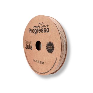 Imagem de Fita de Juta Natural Progresso Rolo 10 Metros
