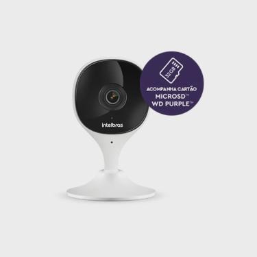 Imagem de Câmera Wi-Fi Inteligente Com Alarme e Armazenamento em Nuvem + Cartão de Memória 32 gb iMX C Intelbras