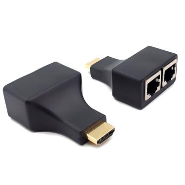 Imagem de Extensor hdmi 3D, Via Cabo De Rede utp RJ45 Cat 5e/6, Transmissão Até 30 Metros Em 1080P
