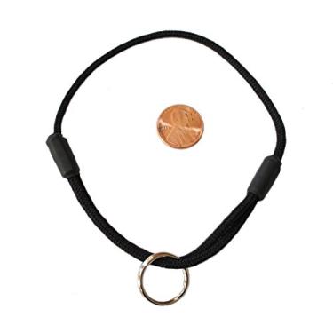 Imagem de Coleira de Identificação de Cachorro National Leash Thin Mountain Rope - Preto Lava Butte - Tamanho PP/Brinquedo (15 a 30 cm) - Coleira Original Snickers