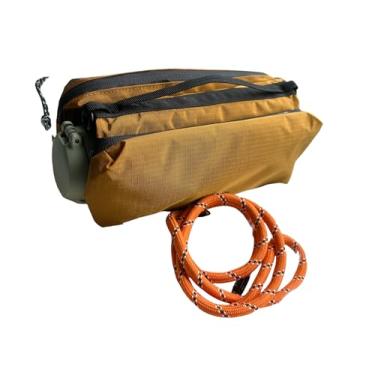 Imagem de Bolsa transversal pequena para celular, bolsa transversal com bolso para garrafa de água, bolsa de ombro (amarela)