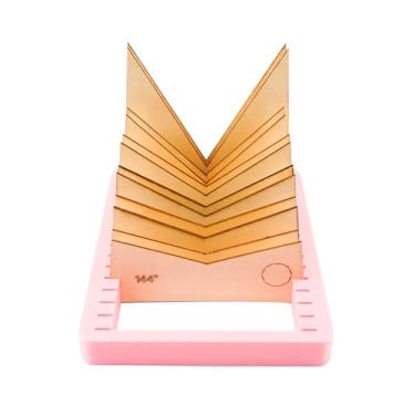 Imagem de Gabarito de ângulo de vitral, suprimentos de ferramentas de vitrais, ferramenta de gabarito 3D para fazer prismas, ferramenta de solda de ângulo de vitral, 60°, 90°, 108°, 135°, 144°